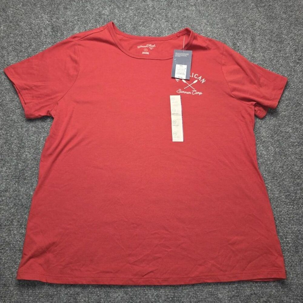 Universal Thread Women’s American Summer Camp Graphic T-Shirt Red XXL